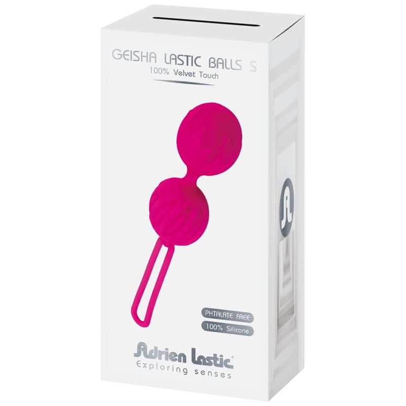 ADRIEN LASTIC - BOLAS DE SILICONA GEISHA LASTIC TAMANHO S FÚCSIA