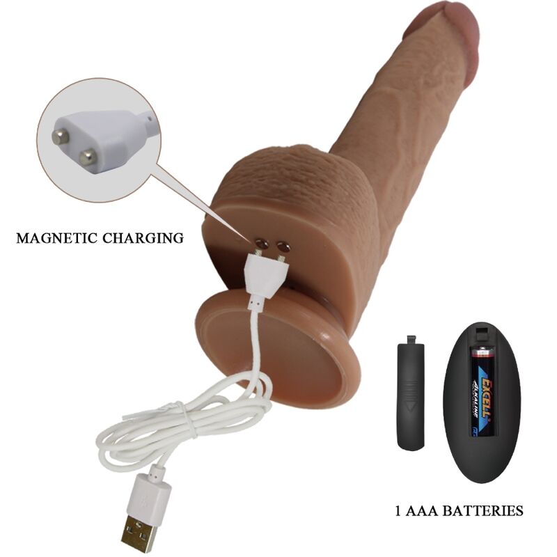 PRETTY LOVE - VIBRADOR TOMMY DILDO REALISTA 22.5 CM