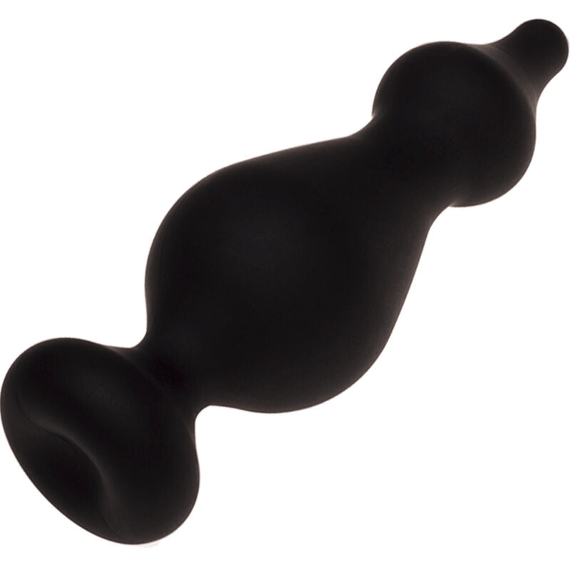 ADRIEN LASTIC - DIVERTIDO PLUG ANAL DE SILICONA NEGRO TAMAÑO L