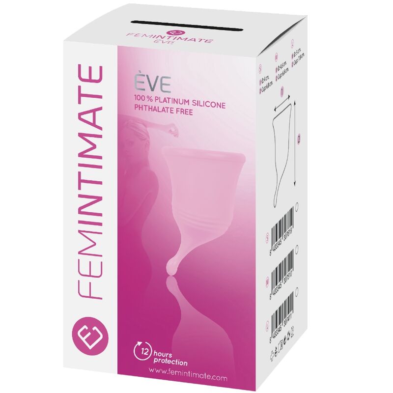 FEMINTIMATE - EVE NOVO COPO MENSTRUAL DE SILICONA - TAMANHO S