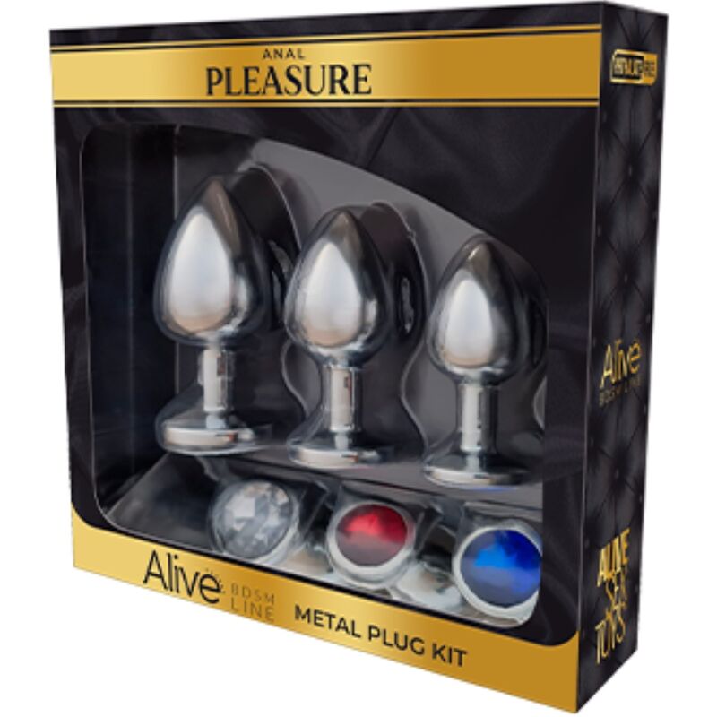 VIVO - KIT PRAZER ANAL 3 PLUG METAL