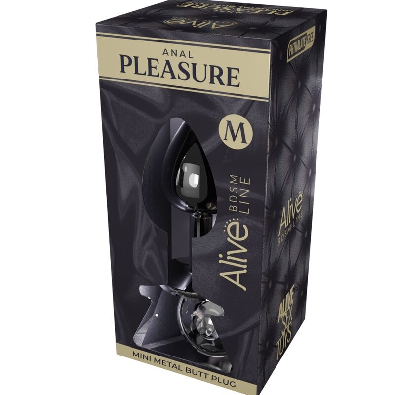 VIVO - PRAZER ANAL MINI PLUG METAL BRANCO TAMANHO M