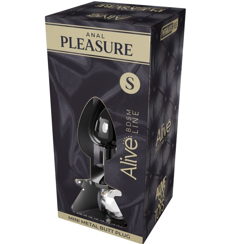 VIVO - MINI ENCHUFE PRAZER ANAL METAL BRANCO TAMANHO S