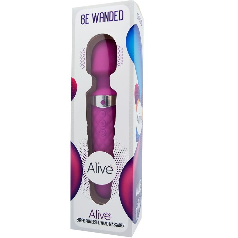 Alive - Be Wand Vibrador Masajeador Roxo