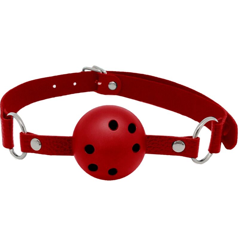 VIVO - DISCRECIÓN GAG RESPIRÁVEL VERMELHO