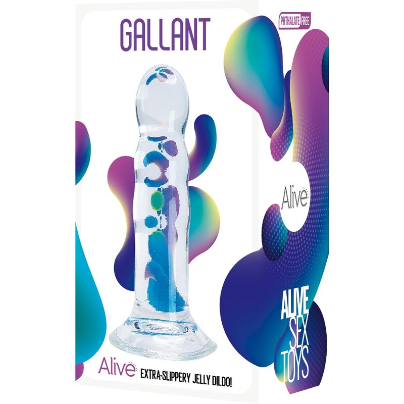 Alive - Pênis Realista Galante Transparente 14 Cm