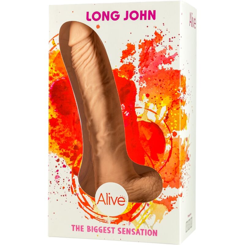 Alive - Pênis Realista Long John 21,8 Cm