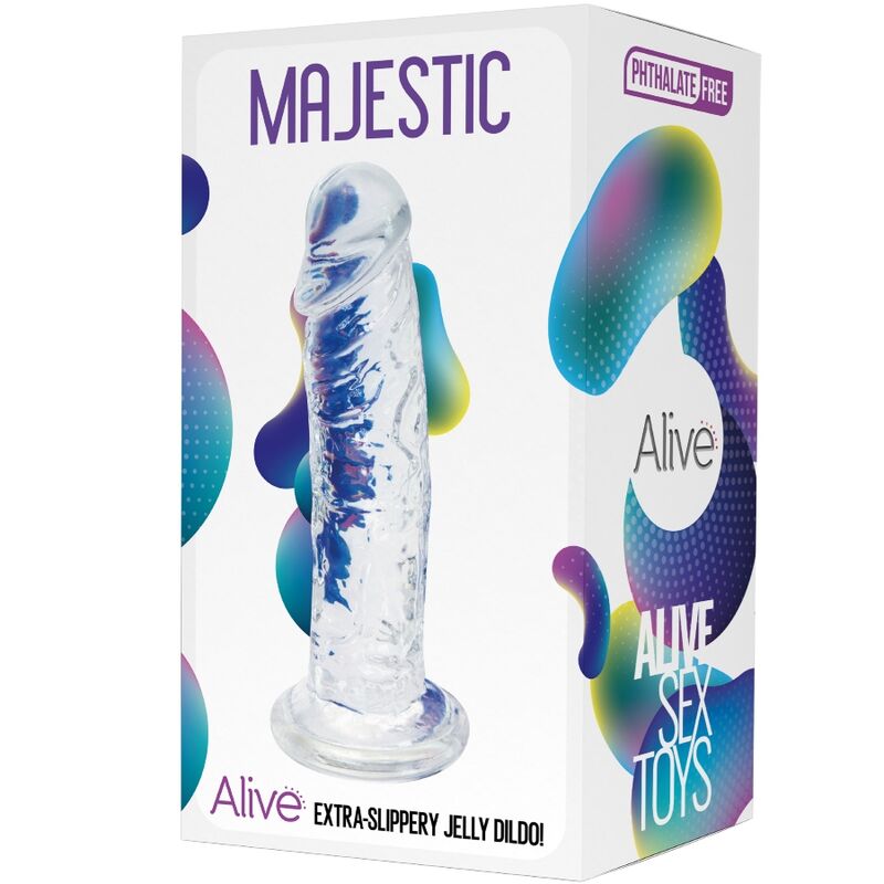 Alive - Pénis Majestoso Realista Transparente 14,7 Cm