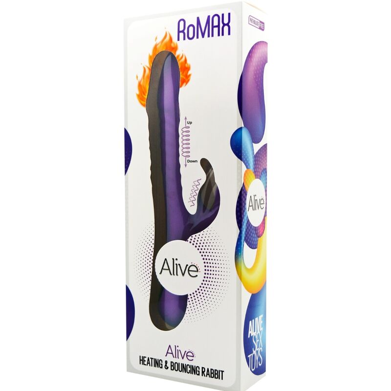 Alive - Romax Vibrador Coelho Silicona Violeta