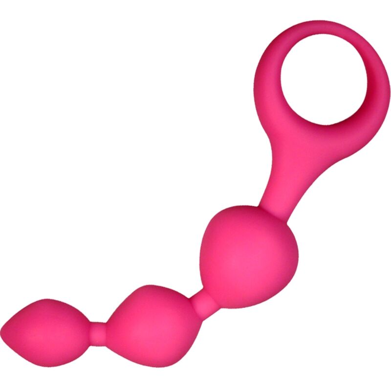 Alive - Bolas Anais de Silicona Triball Rosa 15 Cm