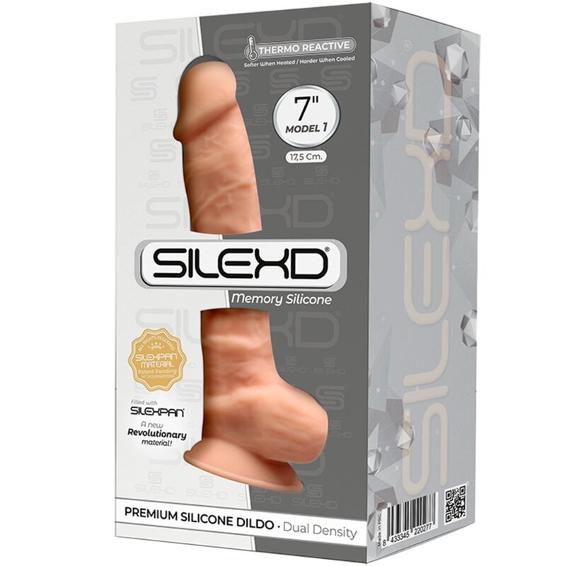 Silexd Modelo 1 Pênis Realístico Premium Silexpan Silicona 17,5 Cm