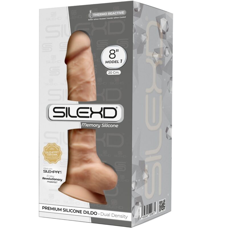 SILEXD - MODELO 1 PÊNIS REALÍSTICO PREMIUM SILICONA SILEXPAN 20 CM