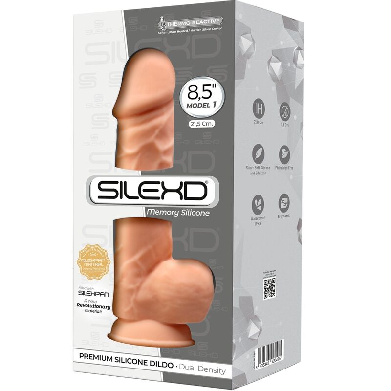 SILEXD - MODELO 1 PÊNIS REALÍSTICO PREMIUM SILEXPAN SILICONA 21.5 CM