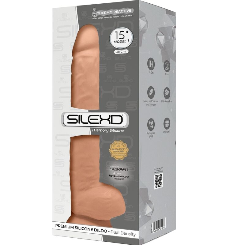 SILEXD - MODELO 1 PÊNIS REALÍSTICO PREMIUM SILEXPAN SILICONA 38 CM