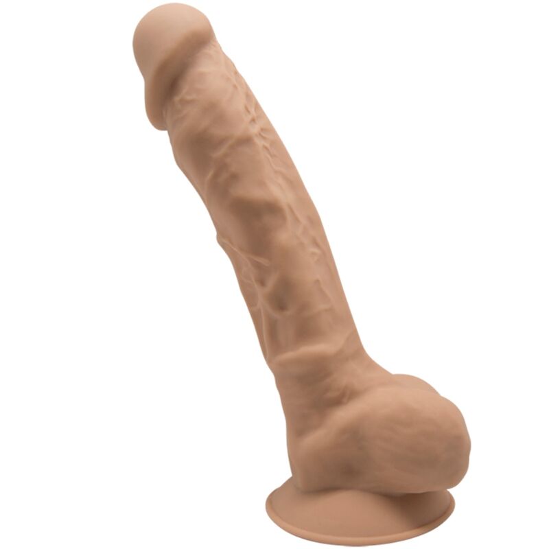 SILEXD - MODELO 1 PÊNIS REALISTA PREMIUM SILEXPAN SILICONA CARAMELO 17.5 CM