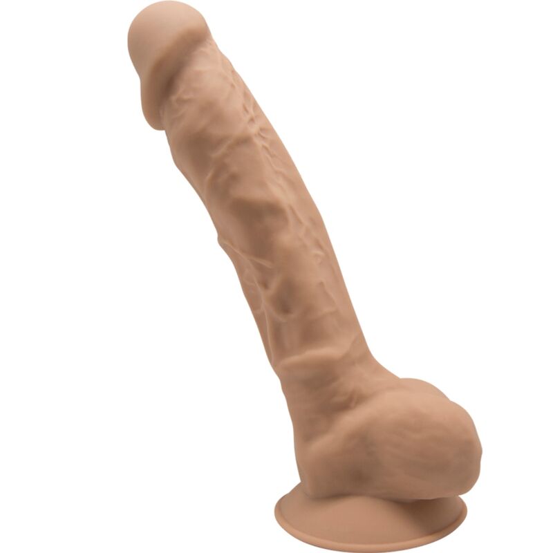 Silexd - Modelo 1 Pénis Realista Premium Silexpan Silicona Caramelo 23 Cm