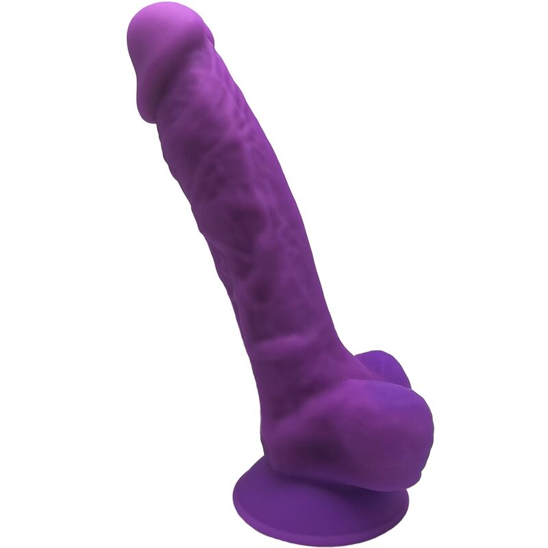 SILEXD - MODELO 1 PÊNIS REALÍSTICO PREMIUM SILEXPAN SILICONA VIOLETA 17.5 CM