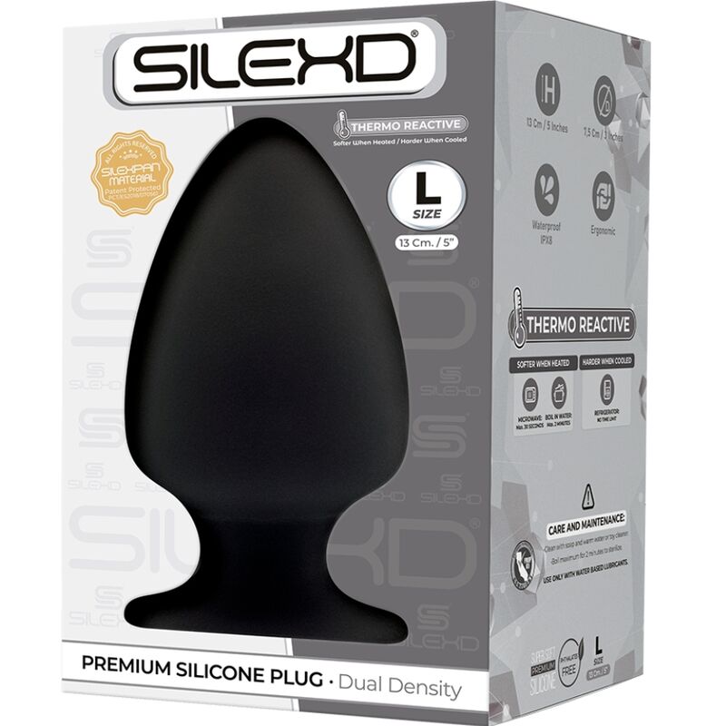SILEXD - MODELO 1 PLUG ANAL PREMIUM SILEXPAN SILICONA PREMIUM TERMOREATIVO TAMANHO L