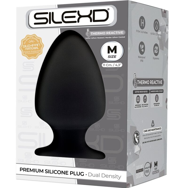 SILEXD - MODELO 1 PLUG ANAL PREMIUM SILEXPAN SILICONA PREMIUM TERMOREATIVO TAMANHO M