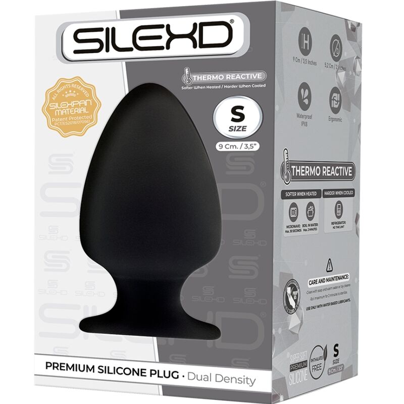 SILEXD - MODELO 1 PLUG ANAL PREMIUM SILEXPAN SILICONA PREMIUM TERMOREATIVO TAMANHO S