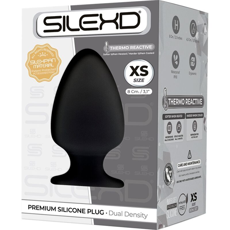 SILEXD - MODELO 1 PLUG ANAL PREMIUM SILEXPAN SILICONA PREMIUM TERMOREATIVO TAMANHO XS