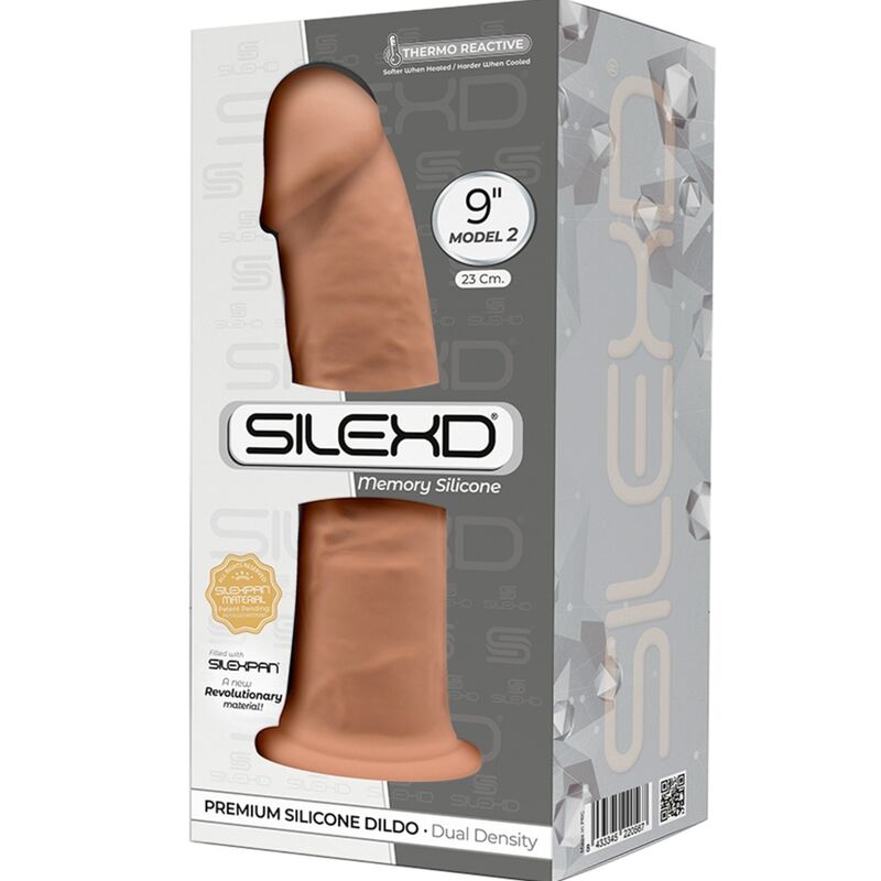 SILEXD - MODELO 2 PÊNIS REALÍSTICO PREMIUM SILEXPAN SILICONA CARAMELO 23 CM