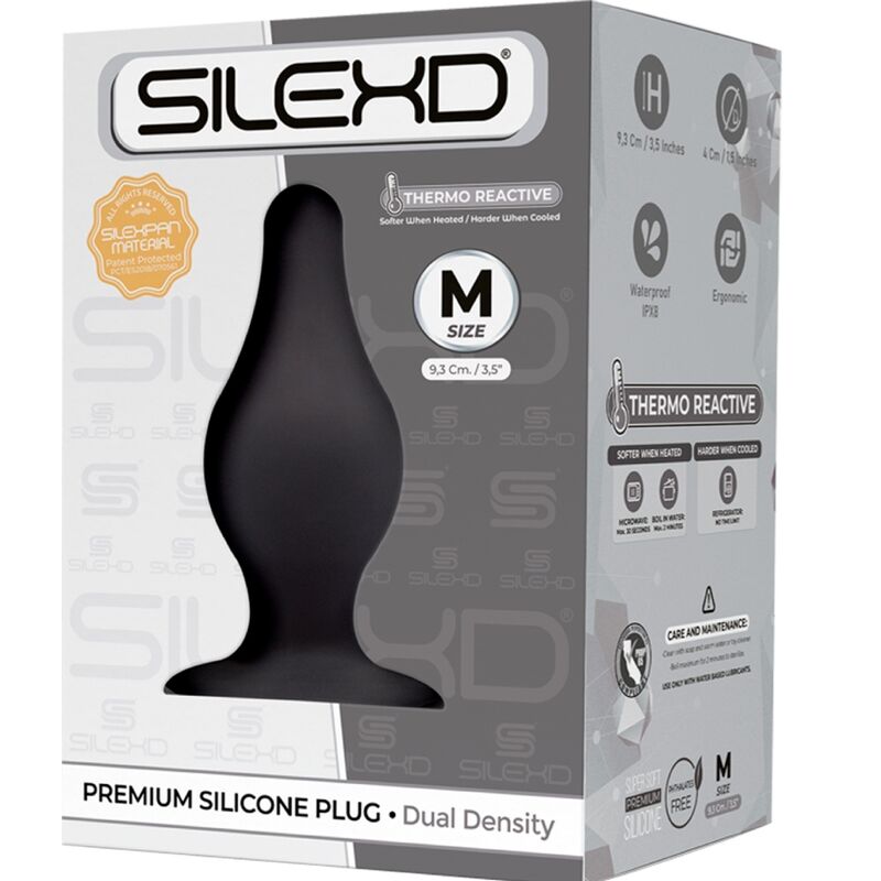 SILEXD - MODELO 2 PLUG ANAL PREMIUM SILEXPAN SILICONA PREMIUM TERMOREATIVO TAMANHO M
