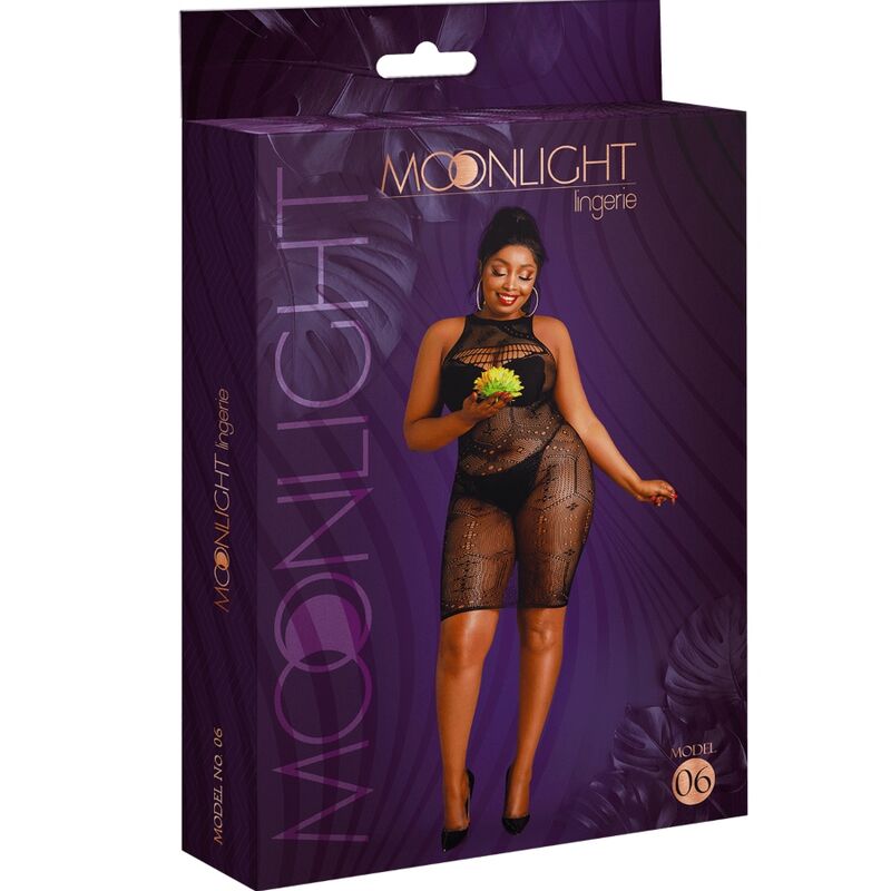 MOONLIGHT - VESTIDO MODELO 6 PRETO PLUS TALLA