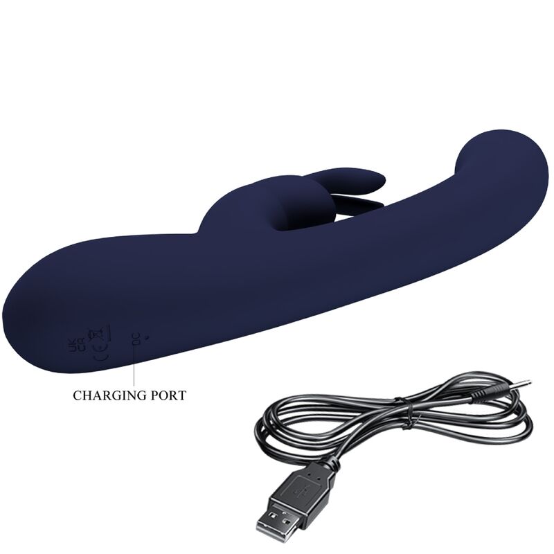 PRETTY LOVE - LAMAR VIBRADOR RABBIT E PONTO G AZUL
