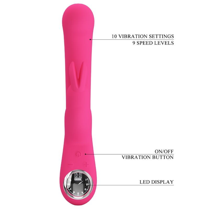 PRETTY LOVE - LAMAR VIBRADOR RABBIT E PONTO G ROSA