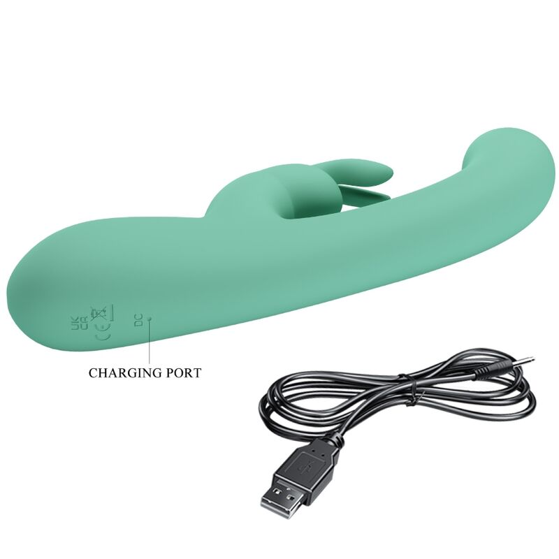 PRETTY LOVE - LAMAR VIBRADOR RABBIT E PONTO G VERDE
