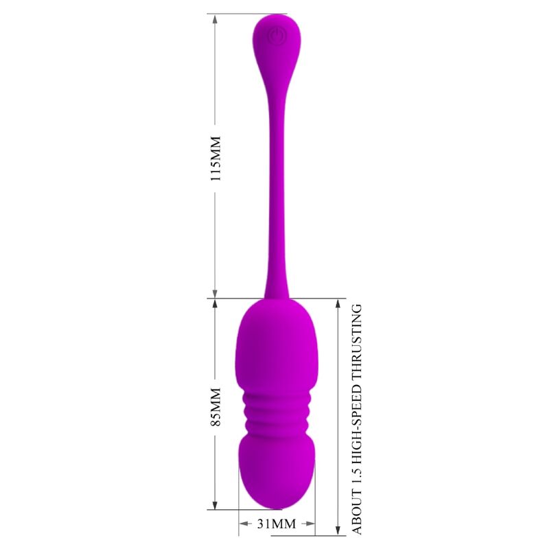 PRETTY LOVE - CALLIE OVO VIBRADOR RECARREGÁVEL ROXO