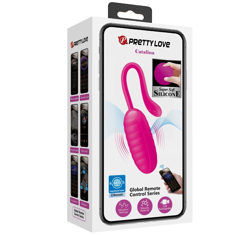 PRETTY LOVE - CATALINA OVO VIBRADOR RECARREGÁVEL ROSA