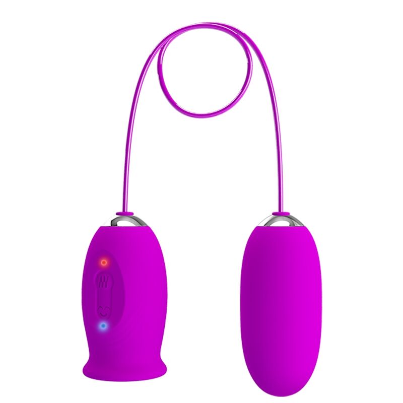 PRETTY LOVE - DAISY OVO DUPLO VIBRADOR RECARREGÁVEL ROXO