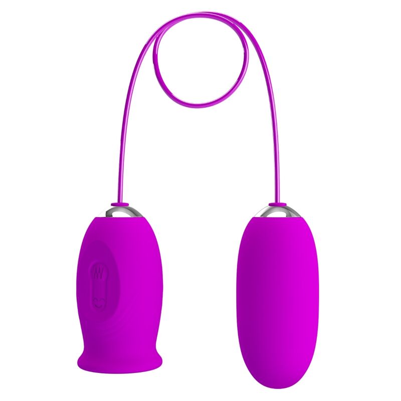 PRETTY LOVE - DAISY OVO DUPLO VIBRADOR RECARREGÁVEL ROXO