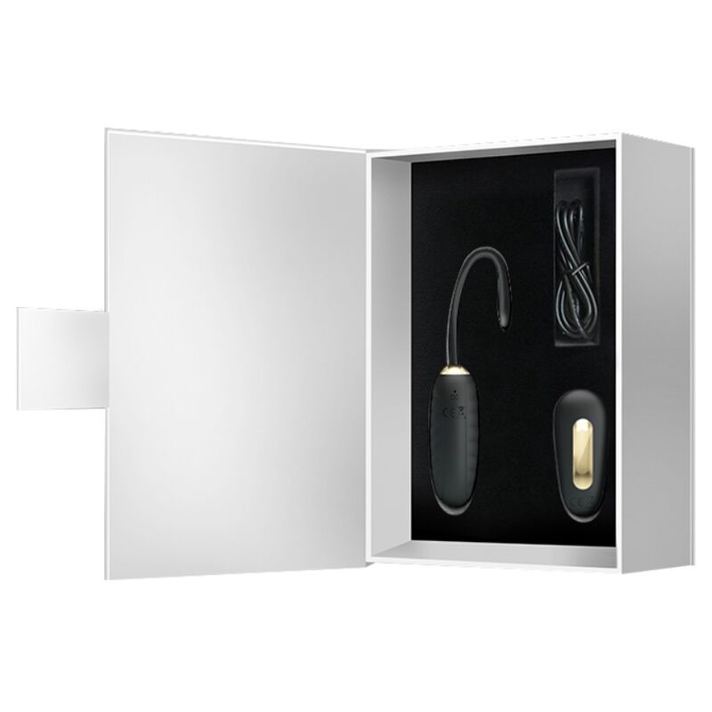 PRETTY LOVE - DOREEN OVO VIBRADOR DE LUXO RECARREGÁVEL PRETO COM CONTROLO REMOTO