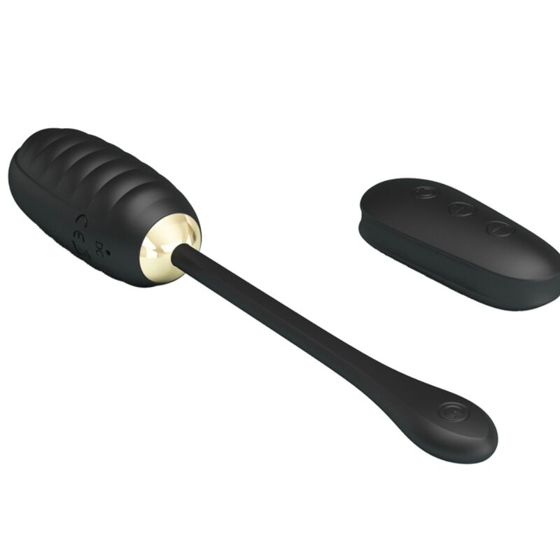PRETTY LOVE - DOREEN OVO VIBRADOR DE LUXO RECARREGÁVEL PRETO COM CONTROLO REMOTO
