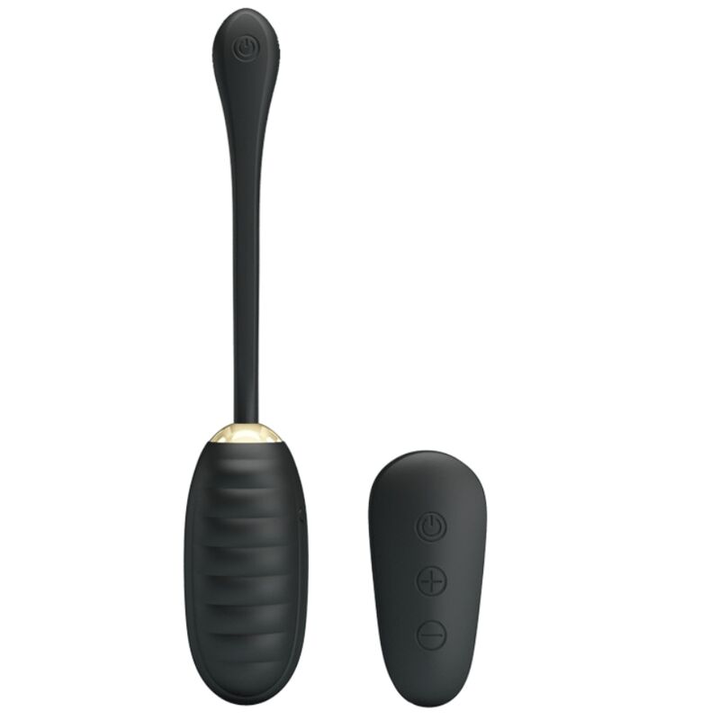 PRETTY LOVE - DOREEN OVO VIBRADOR DE LUXO RECARREGÁVEL PRETO COM CONTROLO REMOTO