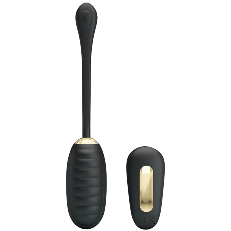 PRETTY LOVE - DOREEN OVO VIBRADOR DE LUXO RECARREGÁVEL PRETO COM CONTROLO REMOTO