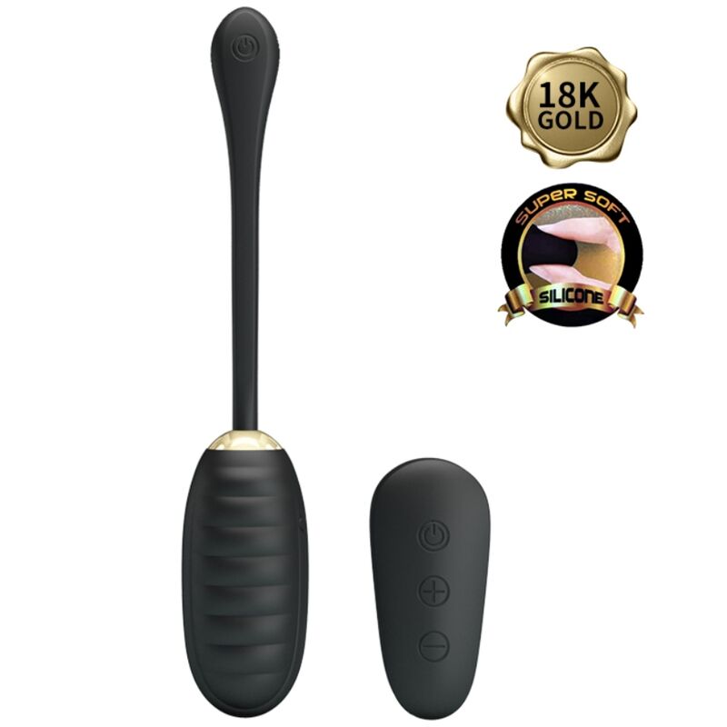 PRETTY LOVE - DOREEN OVO VIBRADOR DE LUXO RECARREGÁVEL PRETO COM CONTROLO REMOTO