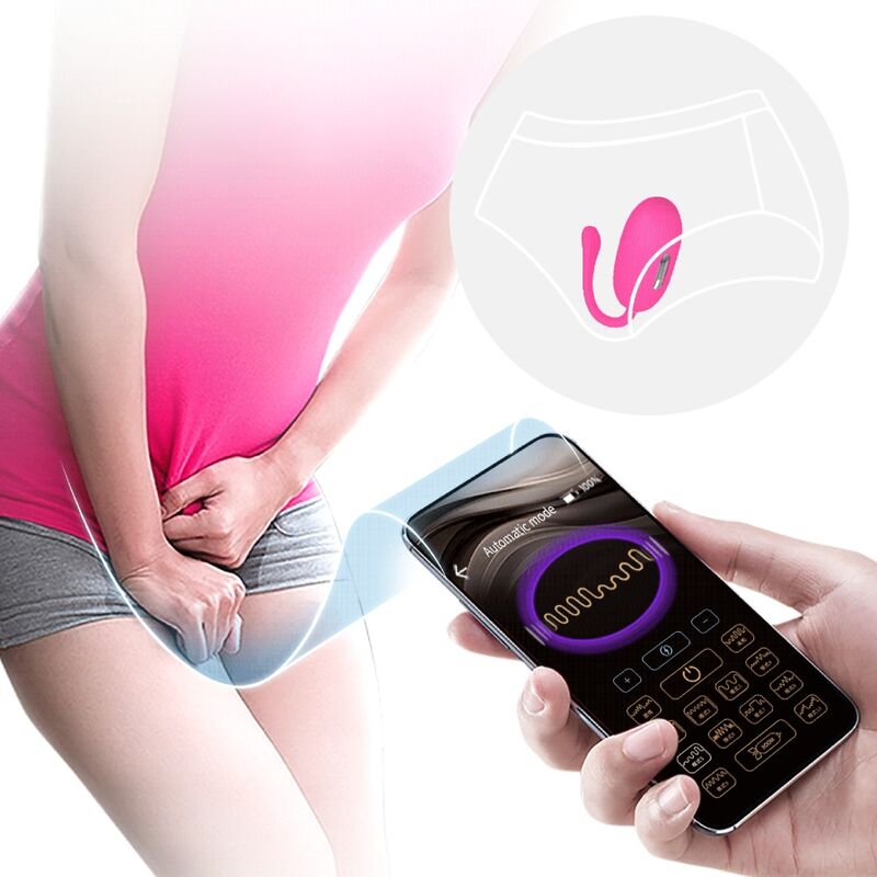 PRETTY LOVE - DOREEN OVO VIBRADOR RECARREGÁVEL MAGENTA COM CONTROLO REMOTO