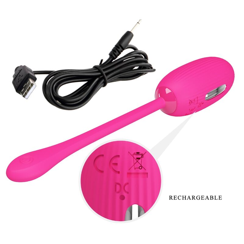 PRETTY LOVE - DOREEN OVO VIBRADOR RECARREGÁVEL MAGENTA COM CONTROLO REMOTO