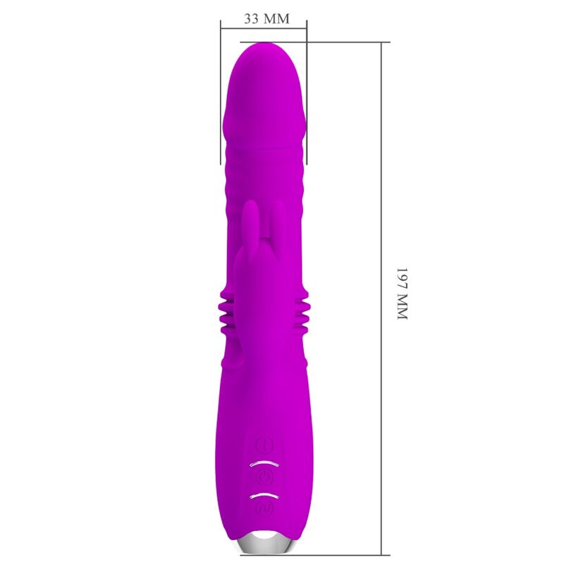 PRETTY LOVE - DOROTHY VIBRADOR RABBIT RECARREGÁVEL ROXO