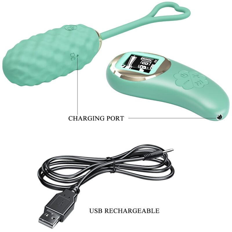 PRETTY LOVE - VIVIAN OVO VIBRADOR COM CONTROLO REMOTO VERDE