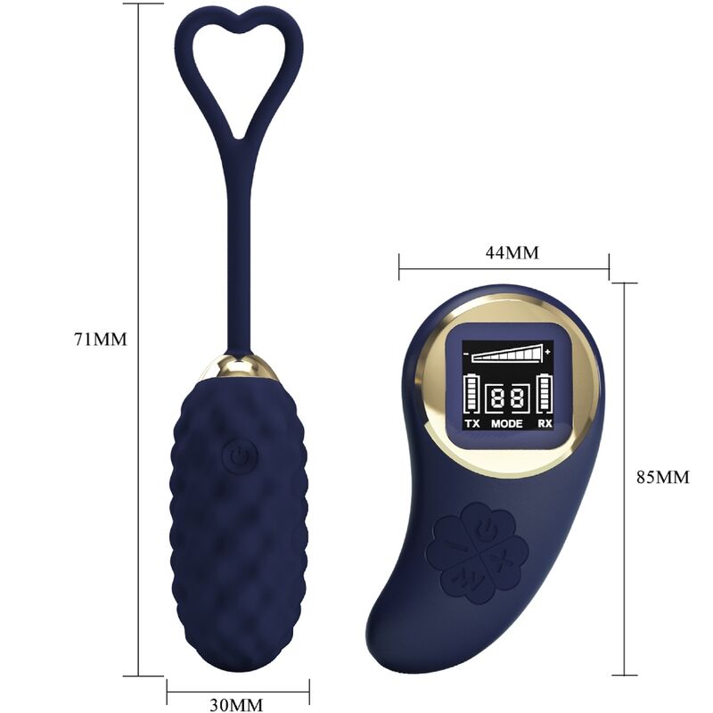 PRETTY LOVE - VIVIAN OVO VIBRADOR COM CONTROLO REMOTO AZUL