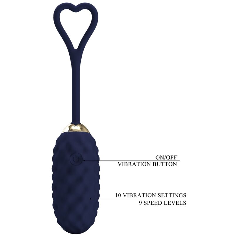 PRETTY LOVE - VIVIAN OVO VIBRADOR COM CONTROLO REMOTO AZUL
