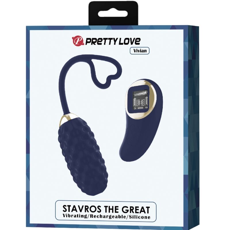 PRETTY LOVE - VIVIAN OVO VIBRADOR COM CONTROLO REMOTO AZUL