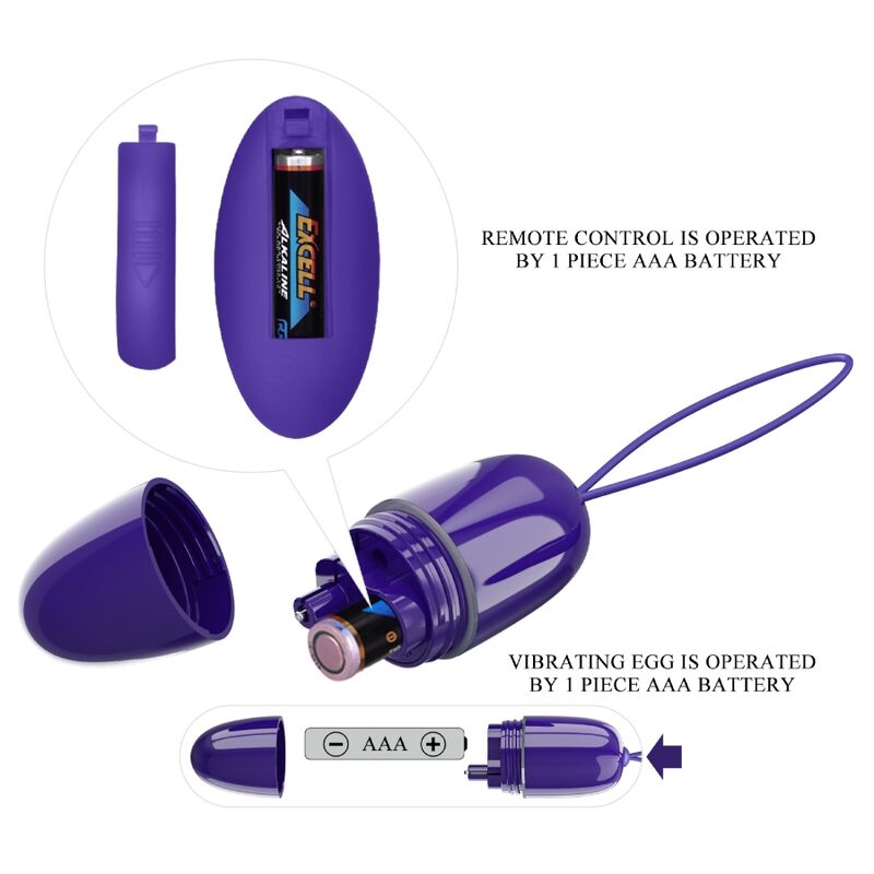 PRETTY LOVE - SELKIE YOUTH MINI OVO VIBRADOR COM CONTROLO REMOTO VIOLETA