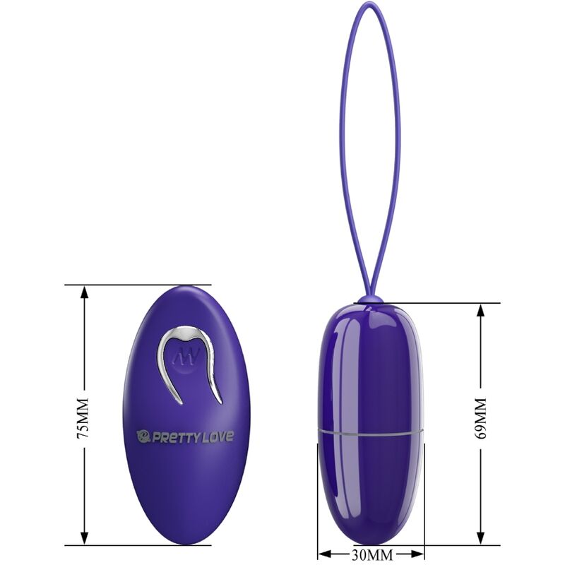 PRETTY LOVE - SELKIE YOUTH MINI OVO VIBRADOR COM CONTROLO REMOTO VIOLETA