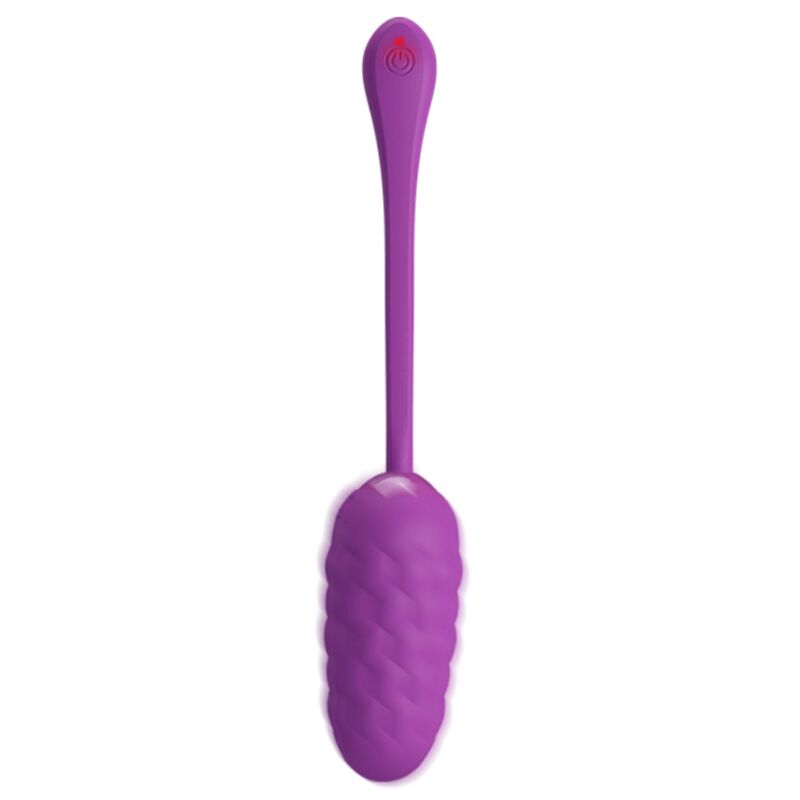 PRETTY LOVE - OVO VIBRADOR COM TEXTURA MARINHA RECARREGÁVEL ROXO